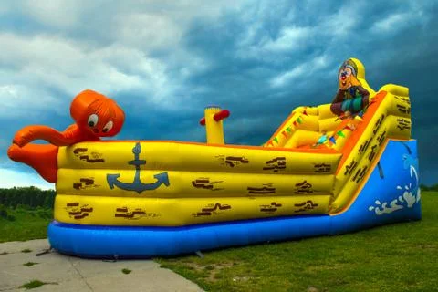 Inflatable boat Stock Photos