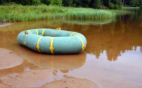 Inflatable boat Stock Photos