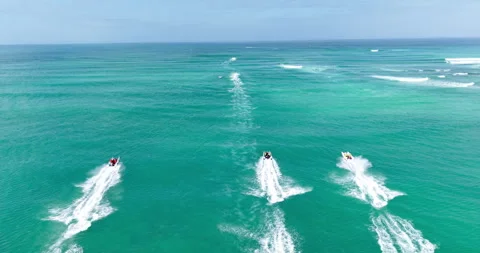 Inflatable Boat Race During the Trans Agulhas off the Coast of Struisbaai Stock Footage 330717346