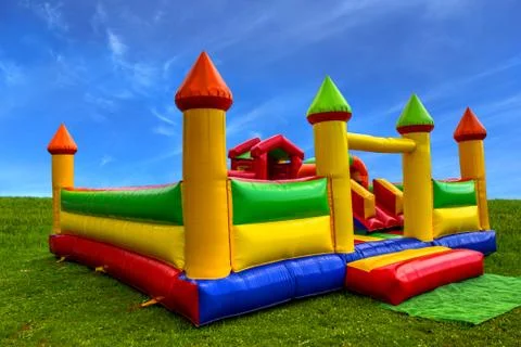 Inflatable castle Stock Photos