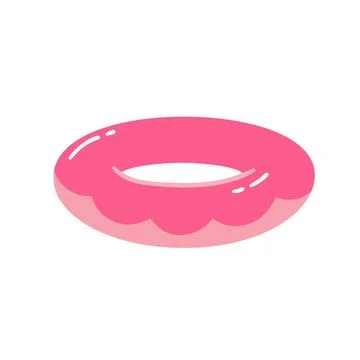 Inflatable circle in a cute flat style Stock Illustration