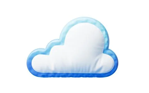 Inflatable cloud balloon, 3d rendering. Stock Illustration