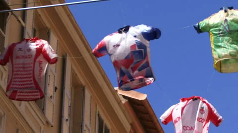 Inflatable cycling shirts Stock-Footage 40201431