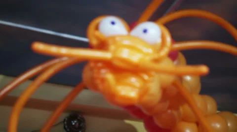 Inflatable dragon Stock Footage 36902659