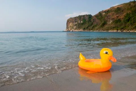 Inflatable duck Stock Photos