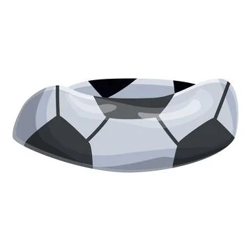 Inflatable football pool float celebrating summer and sports Illustrazione stock
