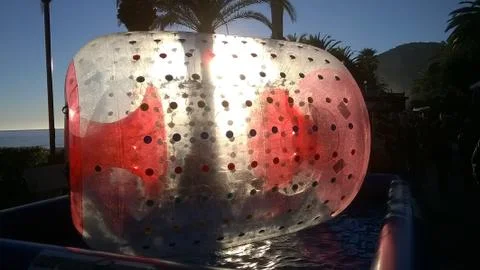 Inflatable games Stock Photos