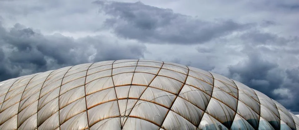 An inflatable hall undersky Stock Photos