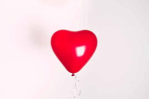 Inflatable helium balloon in the shape of a heart Stock Photos