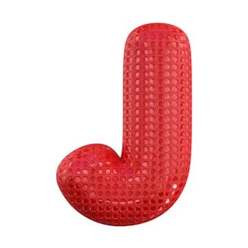 Inflatable letters of the alphabet. 3D Stock Illustration