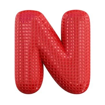 Inflatable letters of the alphabet. 3D Stock Illustration