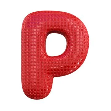 Inflatable letters of the alphabet. 3D Stock Illustration