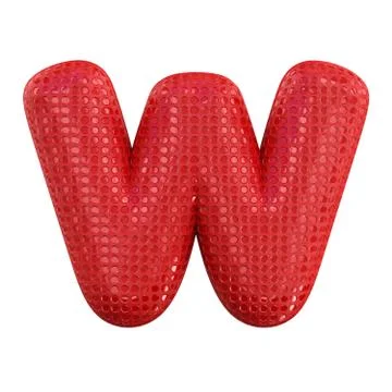 Inflatable letters of the alphabet. 3D Stock Illustration