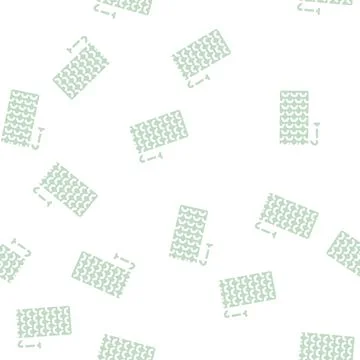Inflatable mattress glyph vector seamless pattern Stock Illustration