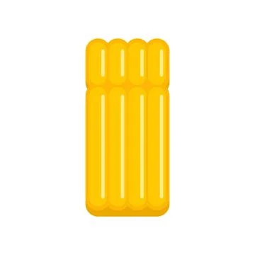 Inflatable mattress icon flat isolated Illustrazione stock