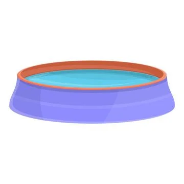 Inflatable pool icon, cartoon style 스톡 일러스트