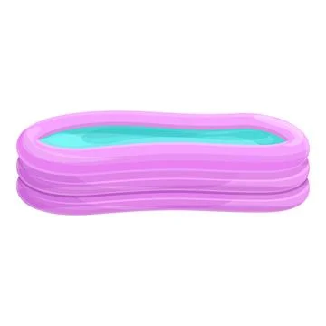 Inflatable pool icon cartoon vector. Float swim イラスト素材