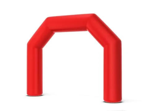 Inflatable promotion arch mock up Stock Illustration