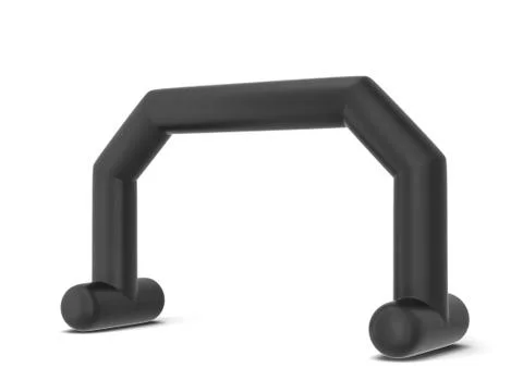 Inflatable promotion arch mock up Stock Illustration