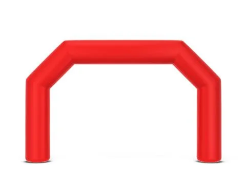 Inflatable promotion arch mock up Illustrazione stock