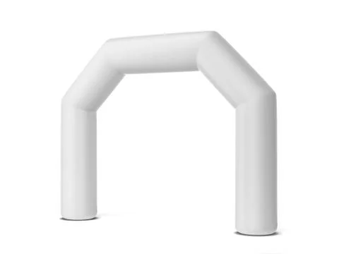 Inflatable promotion arch mock up Stock Illustration