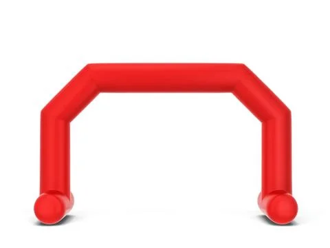 Inflatable promotion arch mock up Stock Illustration