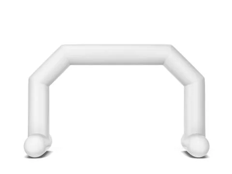 Inflatable promotion arch mock up Stock Illustration