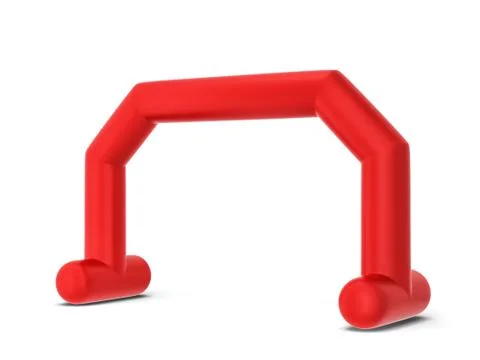Inflatable promotion arch mock up Stock Illustration