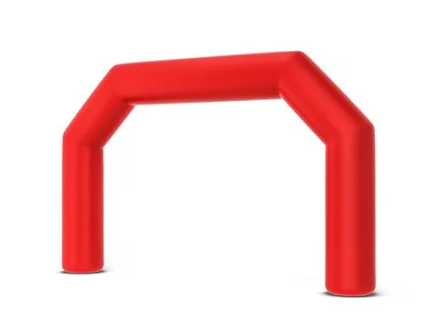 Inflatable promotion arch mock up Stock Illustration