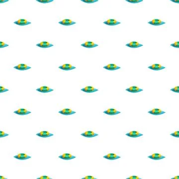 Inflatable ring floating on water seamless pattern 스톡 일러스트
