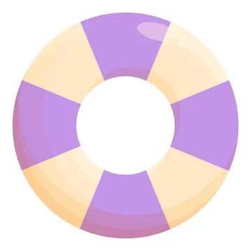 Inflatable ring icon cartoon vector. Swim pool Stock Illustration