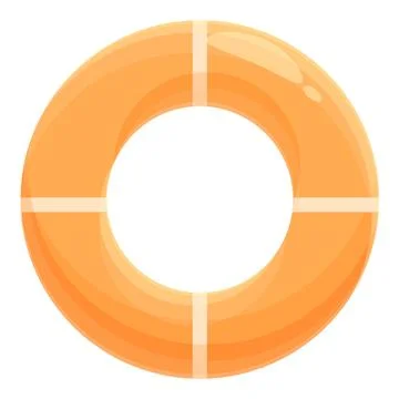 Inflatable ring icon cartoon vector. Swim pool Stock Illustration