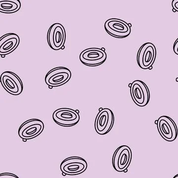 Inflatable ring line seamless pattern Stock Illustration