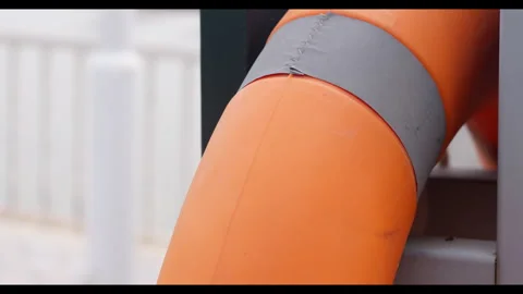 Inflatable Ring with Rope for Mindfulness Background Use Stock Footage 327659467