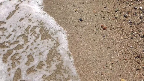 Inflatable ring on the shore 스톡 동영상 124584148