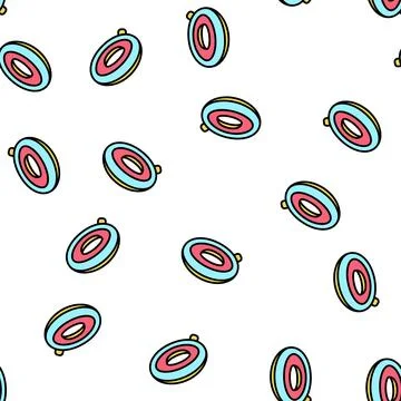 Inflatable ring vector seamless pattern Stock Illustration