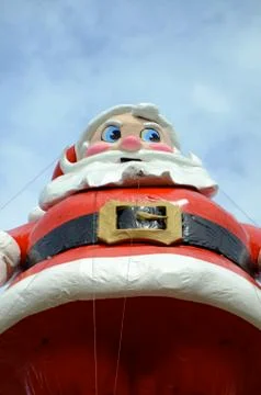 Inflatable Santa Claus Stock Photos