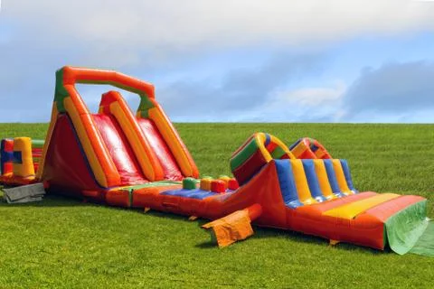 Inflatable slide Stock Photos