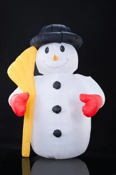 Inflatable Snowman Stock Photos