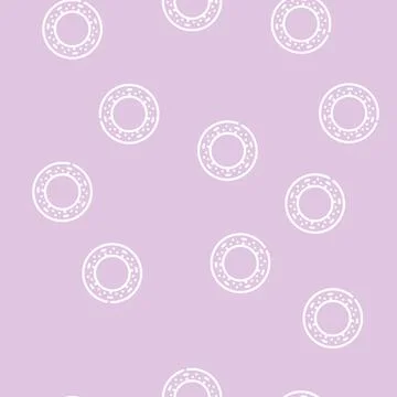 Inflatable sofa for pet line vector seamless pattern Stock Illustration