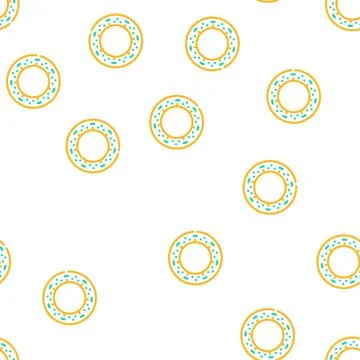 Inflatable sofa for pet vector seamless pattern Stock Illustration