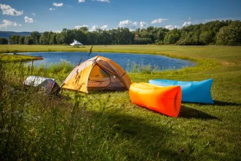 Inflatable sofas Stock Photos