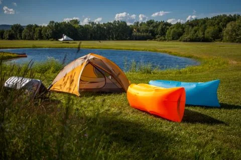 Inflatable sofas Stock Photos