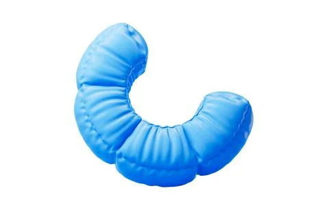 Inflatable soft ring balloon, 3d rendering. 库存插图