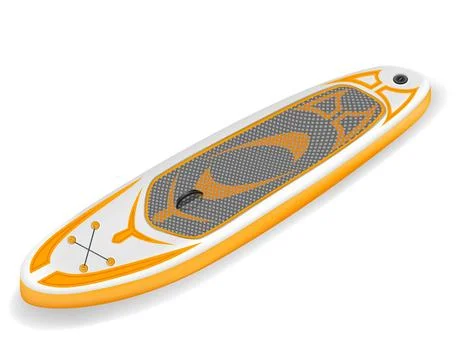 Inflatable sup board for outdoor activities and water sports vector illustr.. Stock Illustration
