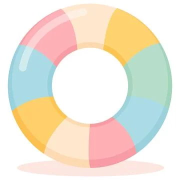 Inflatable swim ring vector illustration Illustrazione stock