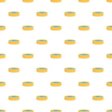 Inflatable swimming pool seamless repeating pattern background summer Stockillustratie