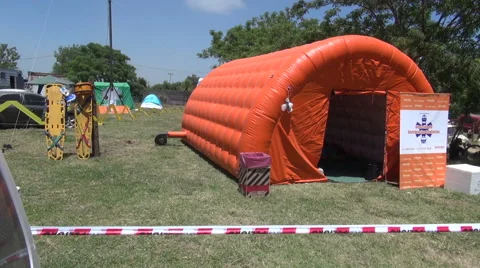 Inflatable tent Stock-Footage 49649069