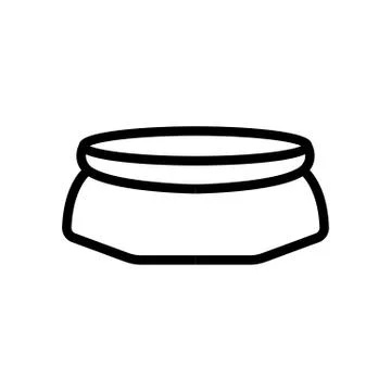 Inflatable trampoline icon vector outline illustration Illustrazione stock