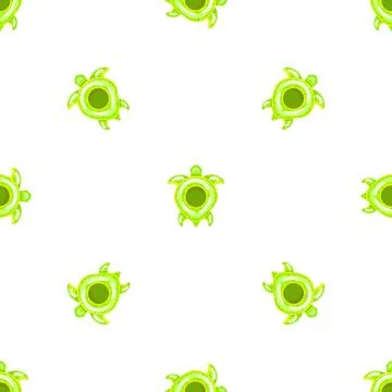 Inflatable turtle pattern seamless vector Illustrazione stock